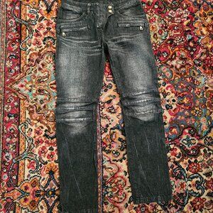 BALMAIN Mid-Rise Straight Leg Jeans